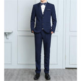 Thin Slim Fit Blazer Suit for Men Three Pieces Formal Fashion 