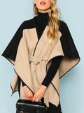 Fabulous Belted Woolen Batwing Outwear