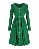 Women's Long Sleeve  Dress