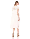 Dreamers Women's Crochet Lace-Yoke Shift Dress