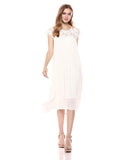 Dreamers Women's Crochet Lace-Yoke Shift Dress