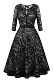 Lace Cocktail Dress for Women, Sleeveless Party Dress A-line Formal Lace Dress