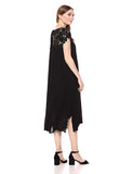 Dreamers Women's Crochet Lace-Yoke Shift Dress