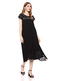 Dreamers Women's Crochet Lace-Yoke Shift Dress