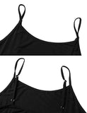 Women's Lace Trimmed Tank Tops Adjust Cami Lingerie Shirts Tunics Slips Dress Shirt