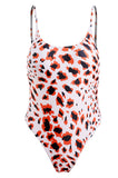 Leopard Backless Bralette Swimsuit