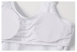 White Leaf Print Off The Shoulder Bikini Set