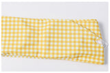 Yellow High Rise Bandeau Bikini Set