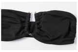 Black Cut Out Bandeau Bikini
