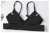 Black Padded Bikini Top With Thong Bottoms
