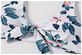 Tied Floral High Rise Bikini Set