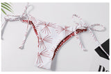 Unique Print Halter Bikini Set