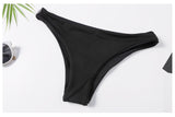 Black Cut Out Bandeau Bikini