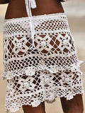 Vintage Crochet Beach Skirt Bottom