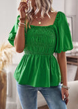 SQUARE NECK SILM WAIST TOP