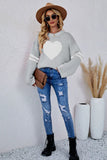 LOOSE ROUND NECK TURTLENECK LONG SLEEVE SWEATER