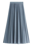 HIGH WAIST THIN BODY PLEATED SKIRT