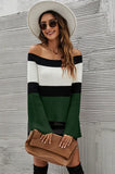SLIM OFF THE SHOULDER SWEATER PULLOVER