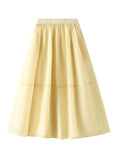 CICADA GAUZE STITCHING BIG SWING SKIRT