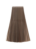 ELASTIC WAIST PLEATED SKIRT