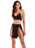 WOMEN TOP SKIRT TWO-PIECE DRESS