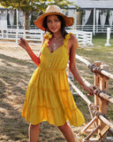 V-NECK SEXY LEISURE HOLIDAY DRESS
