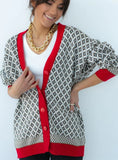 WOMEN'S KNITTING BUTTONS LOOSE KNITTED CARDIGAN SWEATERS