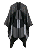 RAINBOW WIDE DUAL-PURPOSE SHAWL WARM CASHMERE