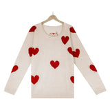 LOOSE LOVE V-NECK PULLOVER LONG SLEEVE SWEATER