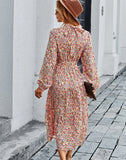 PRINTED BOHEMIAN CASUAL DRESS