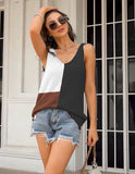 COLOR CONTRAST LADIES KNITTED TOP