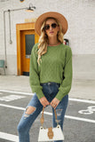 LONG-SLEEVED ROUND NECK SWEATER