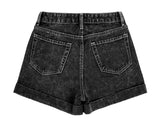 LOOSE-FOOTED ROLL-UP SHORTS PANTS
