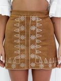 Elegant Simple Printed Short Skirt Bottoms
