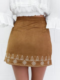 Elegant Simple Printed Short Skirt Bottoms