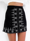 Elegant Simple Printed Short Skirt Bottoms