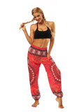 Elastic Waist Wide Leg Casual Pants