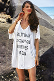 Womens Swimwear Blouse Beach Dress T-Shirt