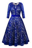 Lace Cocktail Dress for Women, Sleeveless Party Dress A-line Formal Lace Dress