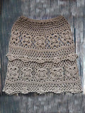 Vintage Crochet Beach Skirt Bottom