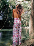 Latest Floral Wide Leg Bottom Casual Pants