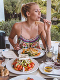 Summer Floral Spaghetti-neck Maxi Dress