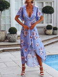 Summer Beach Floral Split-front Bohemia Dresses