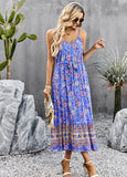 BOHEMIAN HOLIDAY STYLE SPLIT DRESS