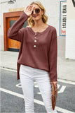 LONG SLEEVE PULLOVER LOOSE ROUND NECK SWEATER