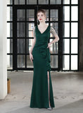 MERMAID V-NECK BEADING PARTY DRESS