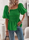 SQUARE NECK SILM WAIST TOP