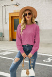 LONG-SLEEVED ROUND NECK SWEATER