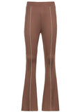 HIGH WAIST HIP-LIFTING SLIM FLARED TROUSERS