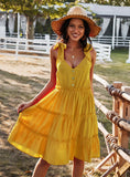 V-NECK SEXY LEISURE HOLIDAY DRESS